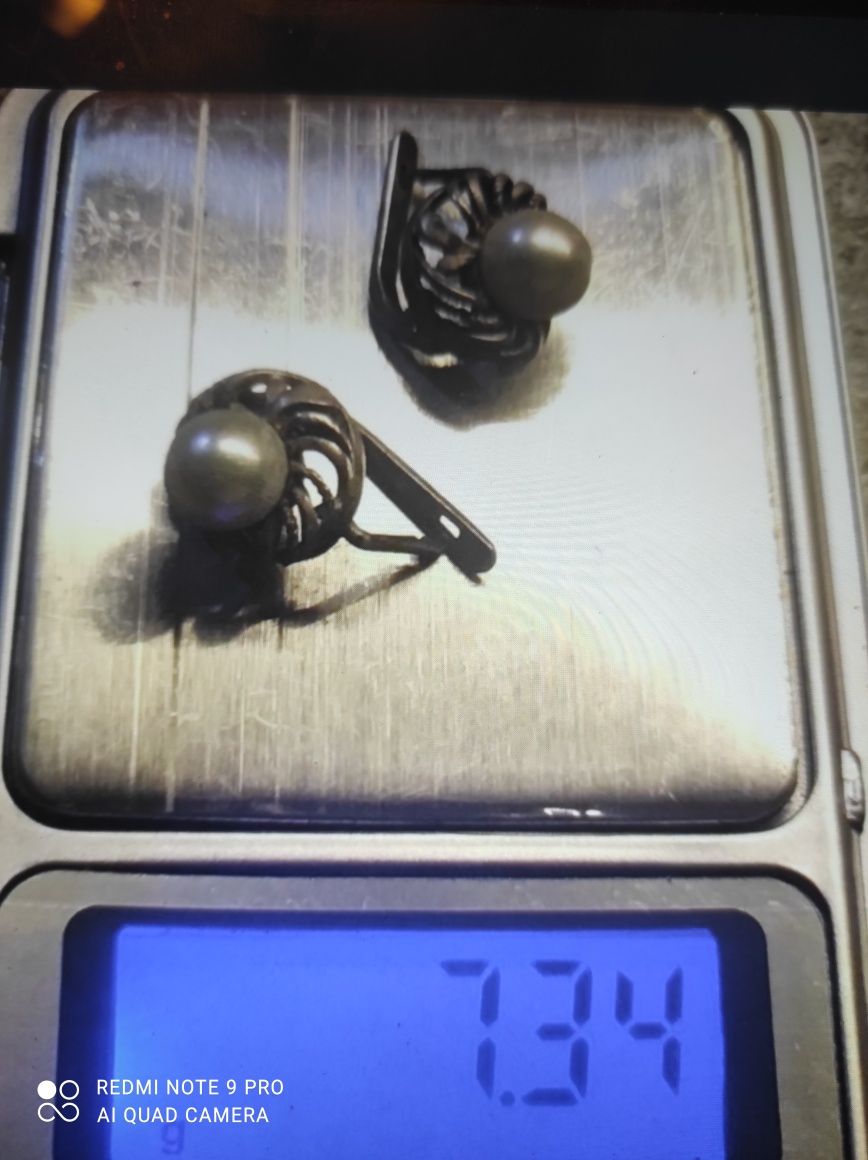 Серьги 875 проба.