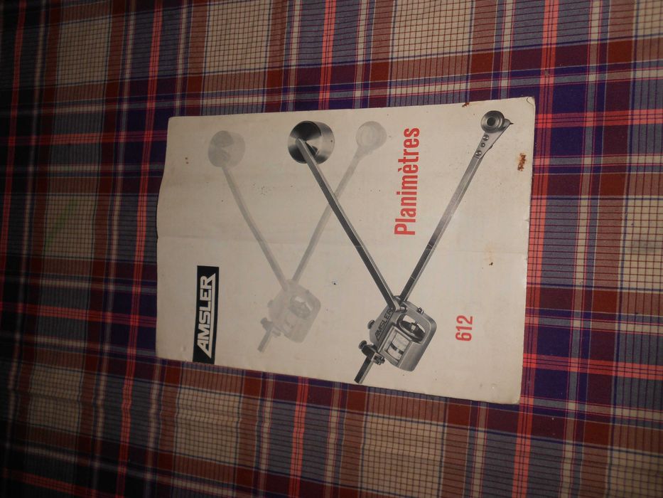 Manual antigo planimetro Amsler modelo 612