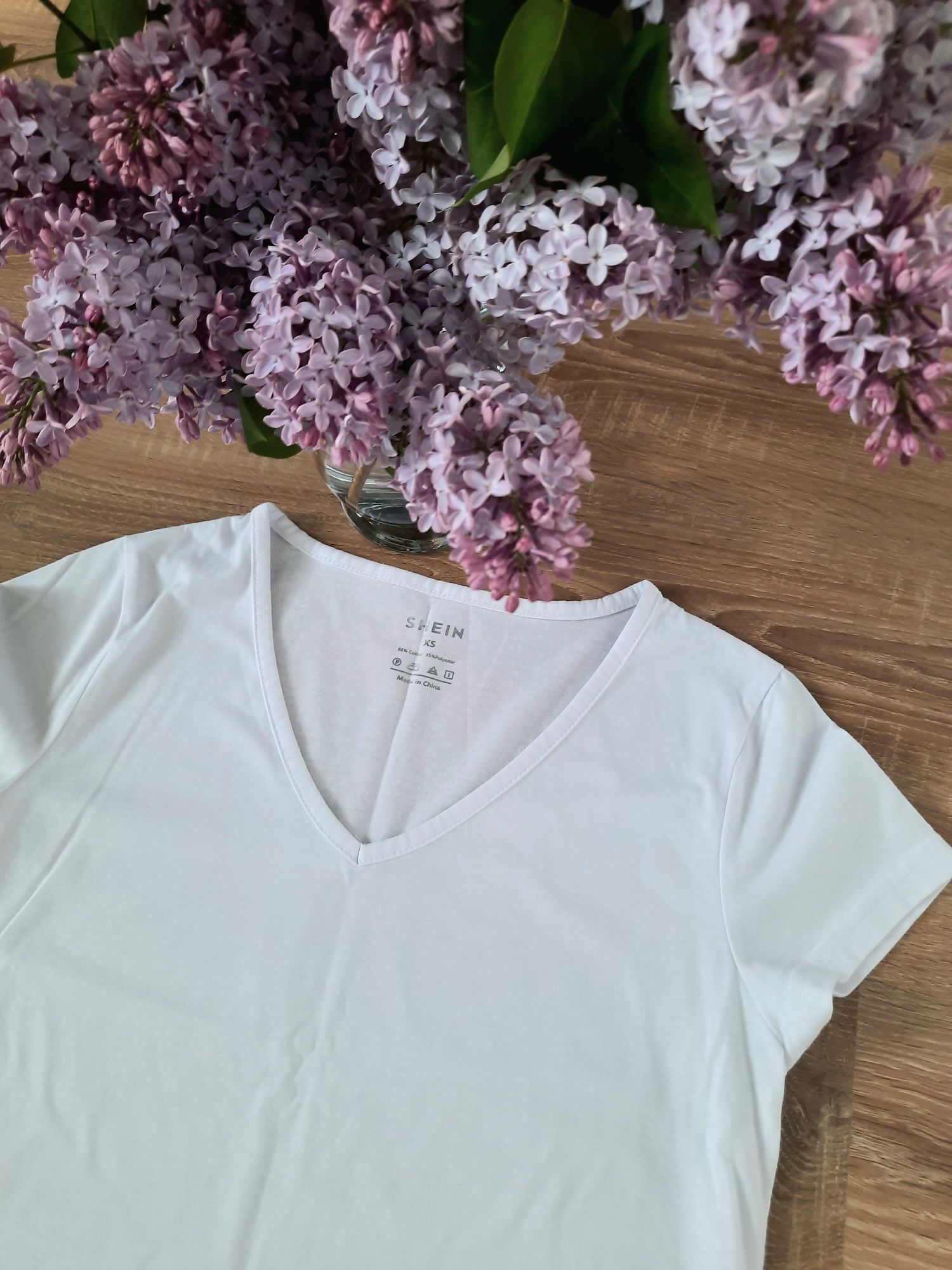 Biała koszulka/ T-shirt damski - rozmiar XS
