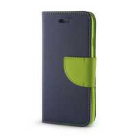 Etui Smart Fancy Do Samsung Galaxy A40 Granatowo-Zielone