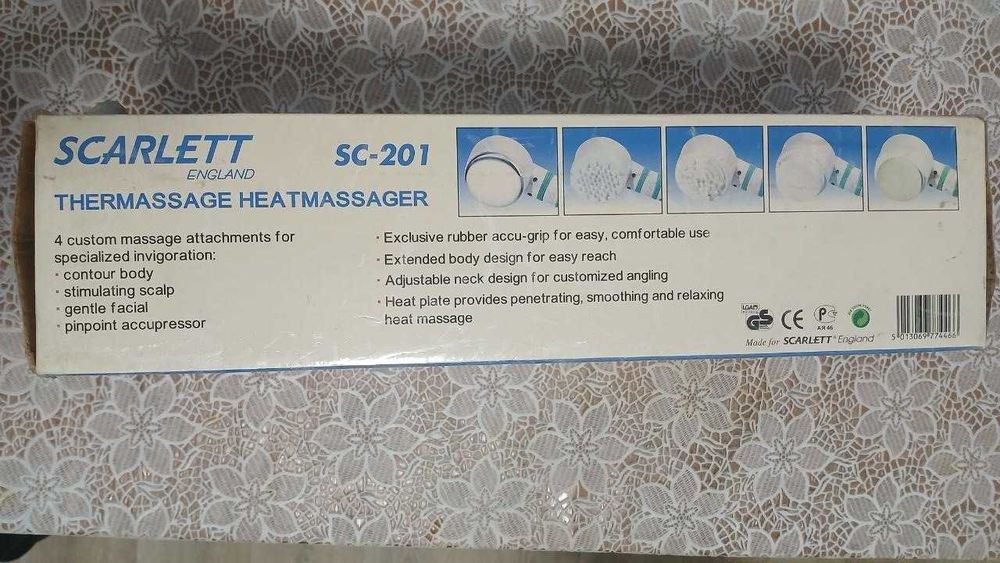 Массажёр с насадками Scarlett (England) SC-201