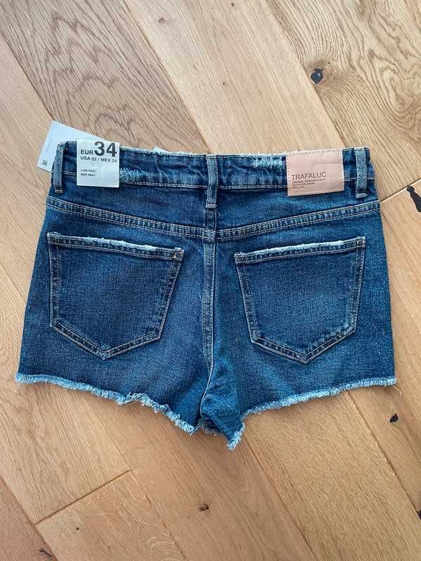 Spodenki jeansowe Zara Trafaluc nowe z metką rozmiar 34