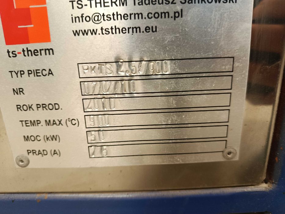 Piec elektr. komorowy 150x120x140 cm do szkła, ceramiki, hartowania