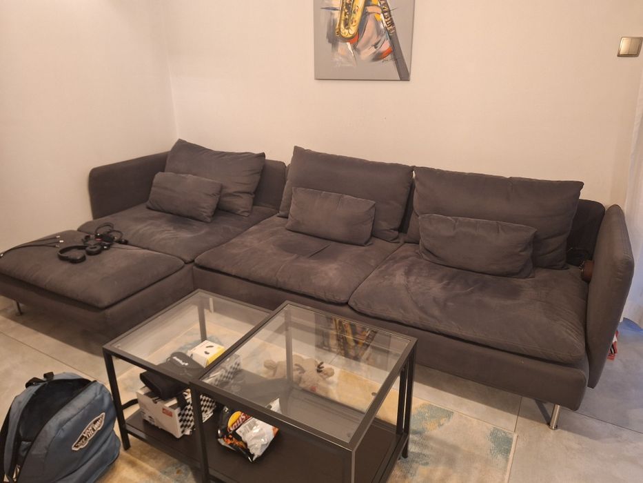 IKEA SODERHAMN Super wygodna sofa z szezlongiem