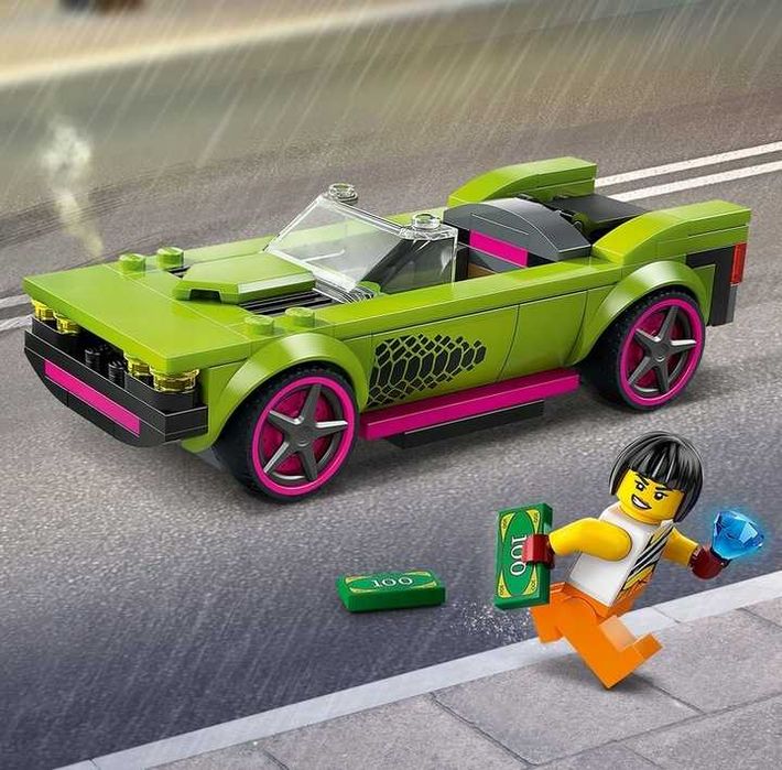 LEGO® City
Pościg radiowozu za muscle carem