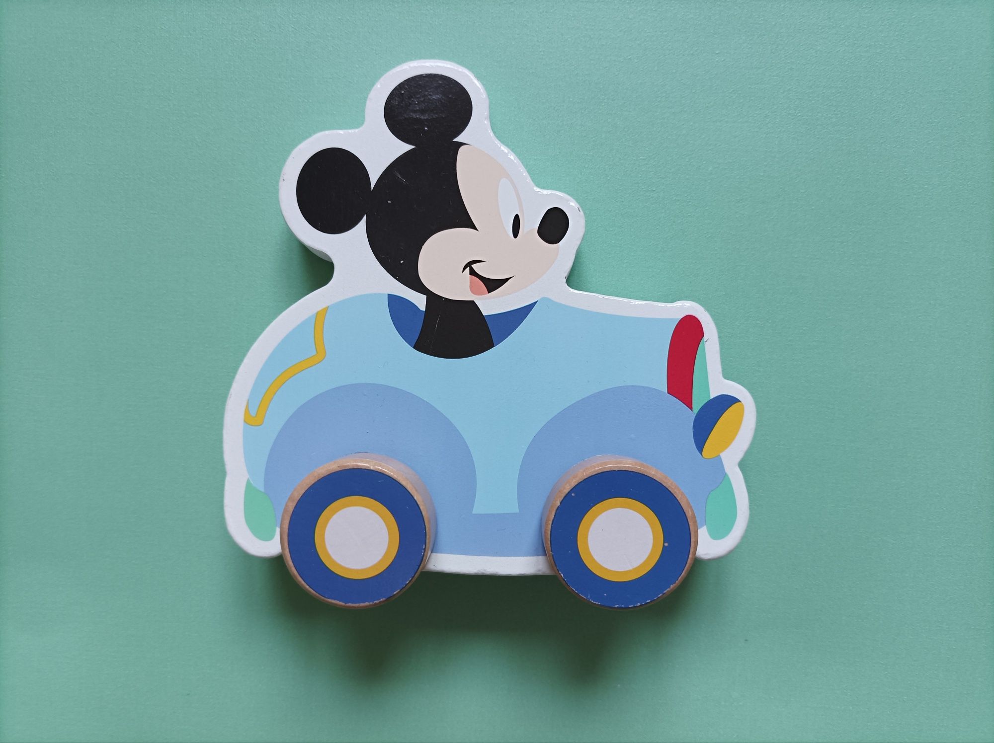 Drewniany samochodzik Disney Myszka Miki