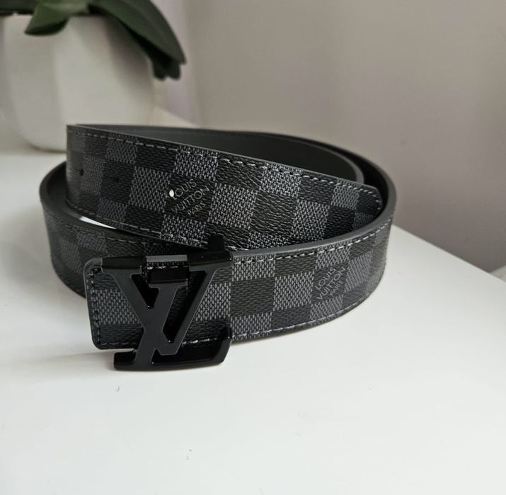 Nowy Pasek Męski LV Louis Vuitton czarny