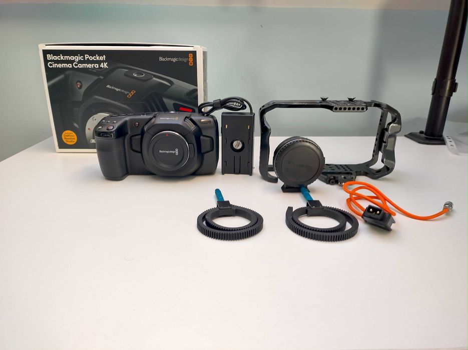 Blackmagic pocket cinema camera 4k + akcesoria