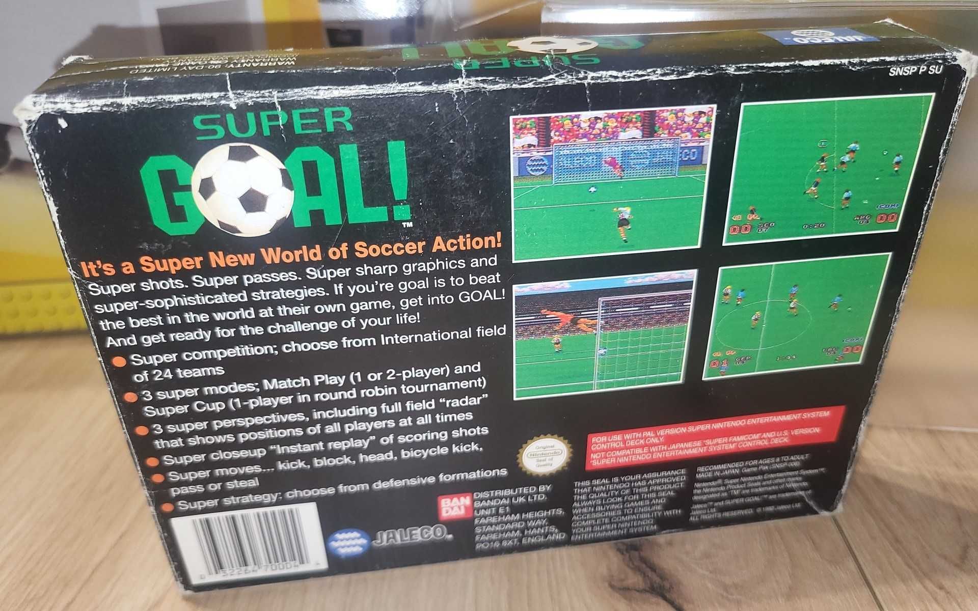 Gra Super GOAL - NINTENDO SNES - DB stan CIB Komplet +Protektor