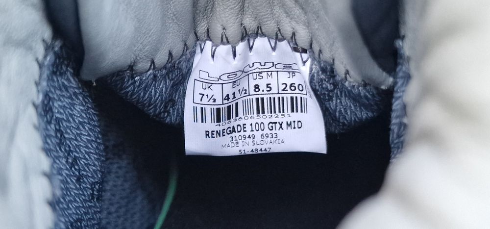 Ботинки meindl scarpa LOWA renegade 100 year gtx evo