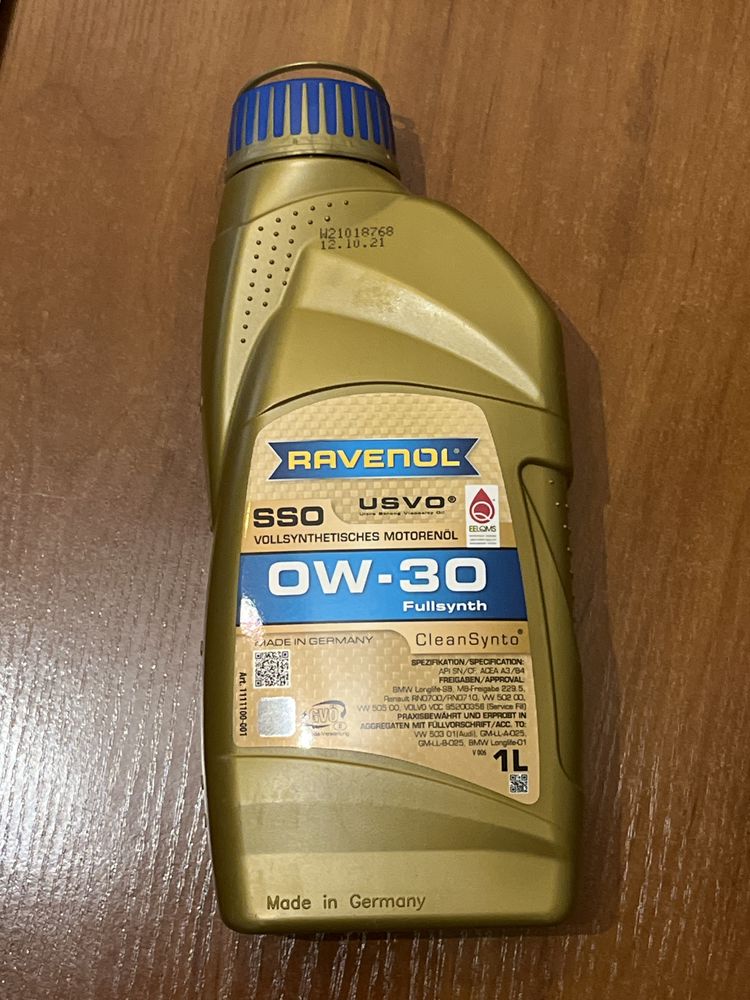Olej Ravenol SSO 0W-30 syntetyczny