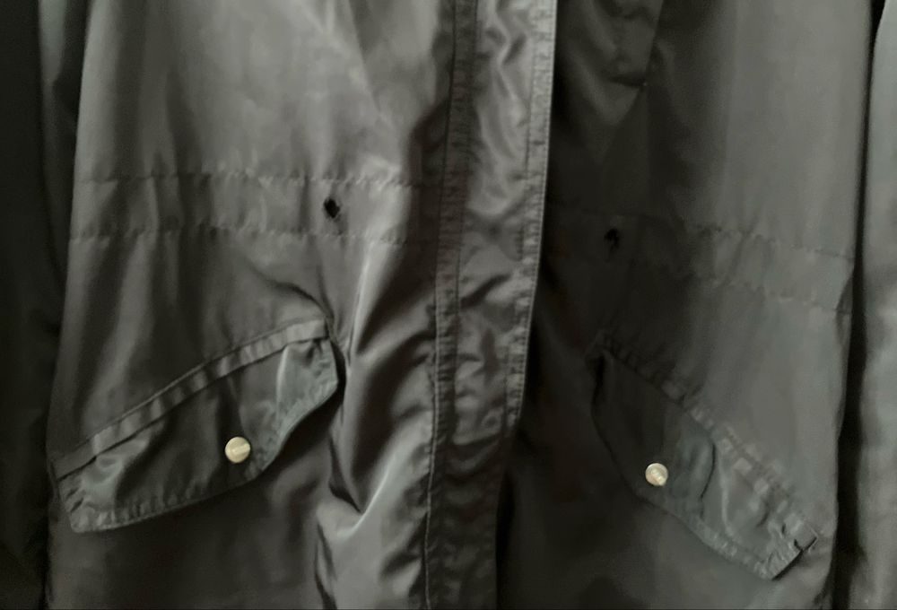 Czarna, wiosenno-jesienna kurtka (parka damska), rozmiar XS, Bershka