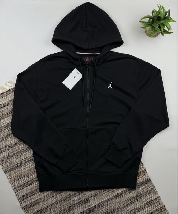 ОРИГІНАЛ | Зіп-худі Jordan Brooklyn Fleece Black, кофта джордан худи