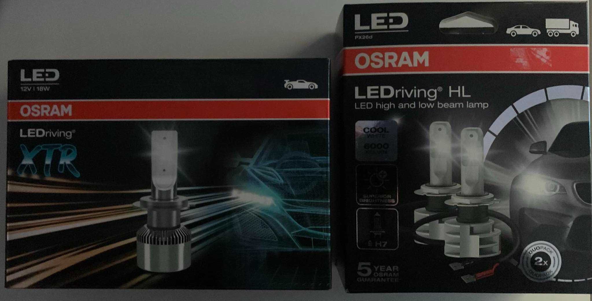 Lâmpadas H7 Led Osram e outras