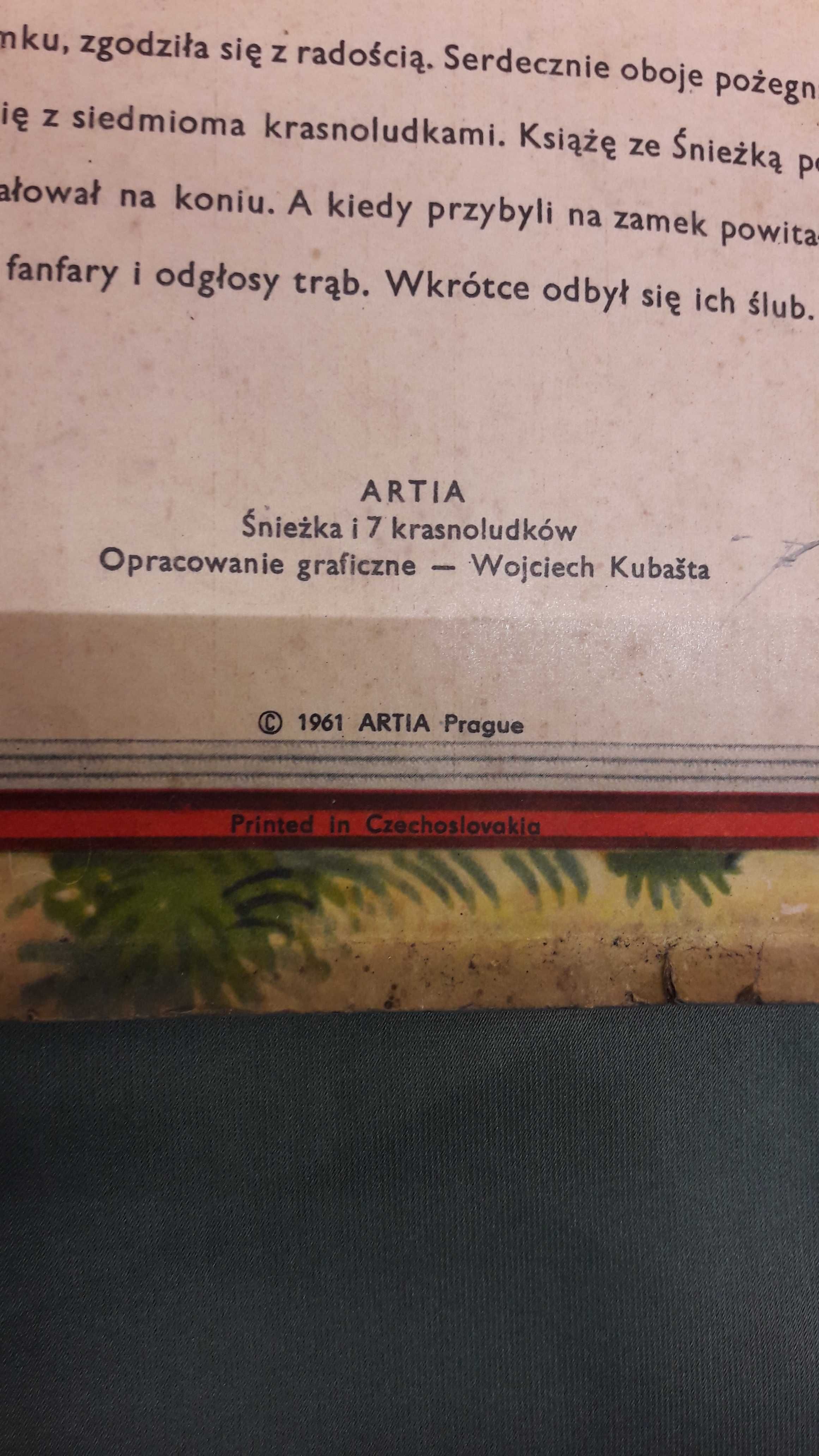 Bajka Królewna Śnieżka i siedmiu krasnoludków z 1961roku UNIKAT PRL