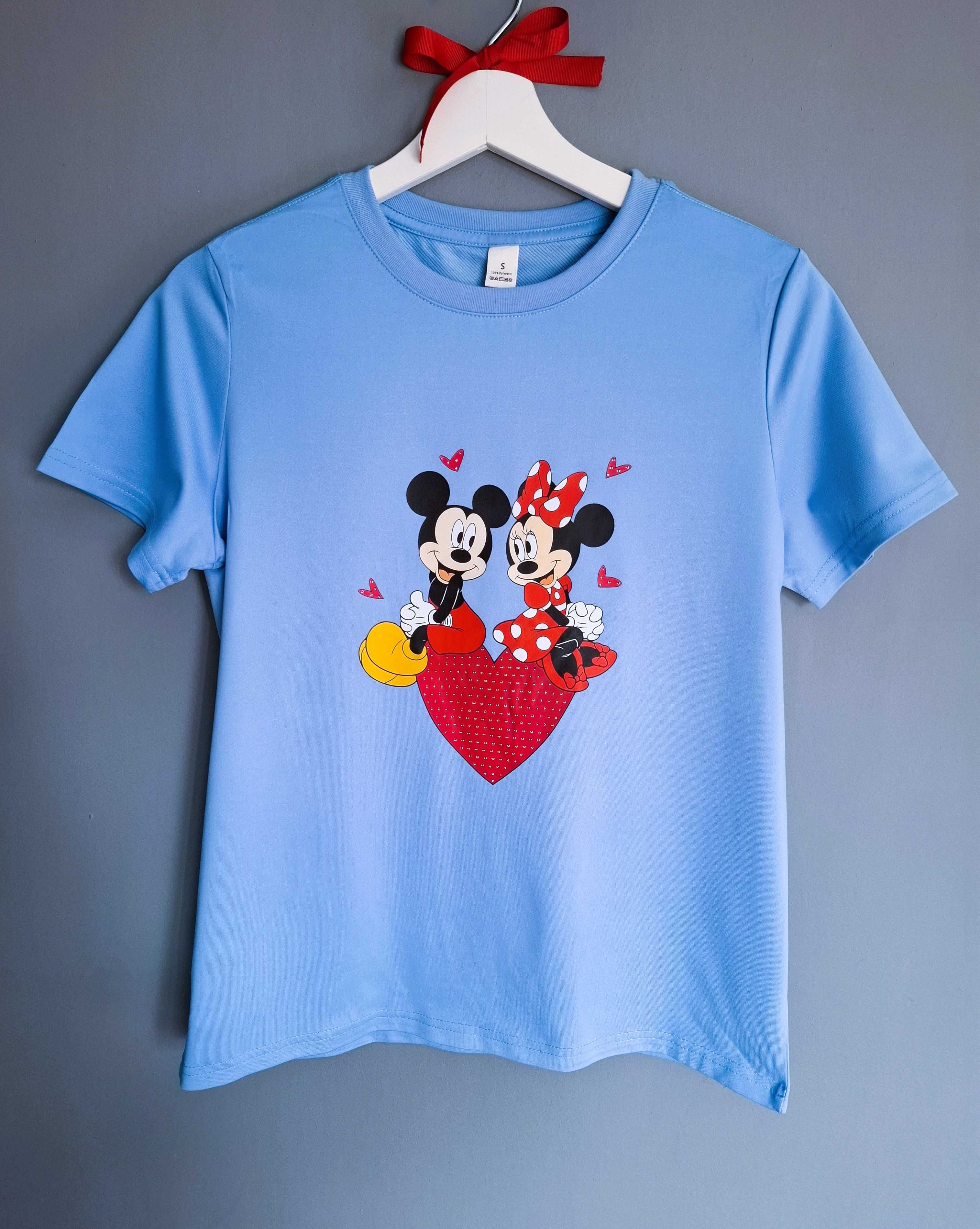 Niebieski t-shirt z Myszką Miki