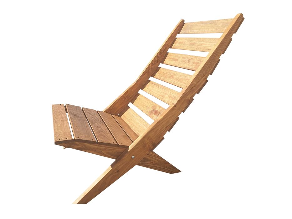 Drewniany Leżak ogrodowy