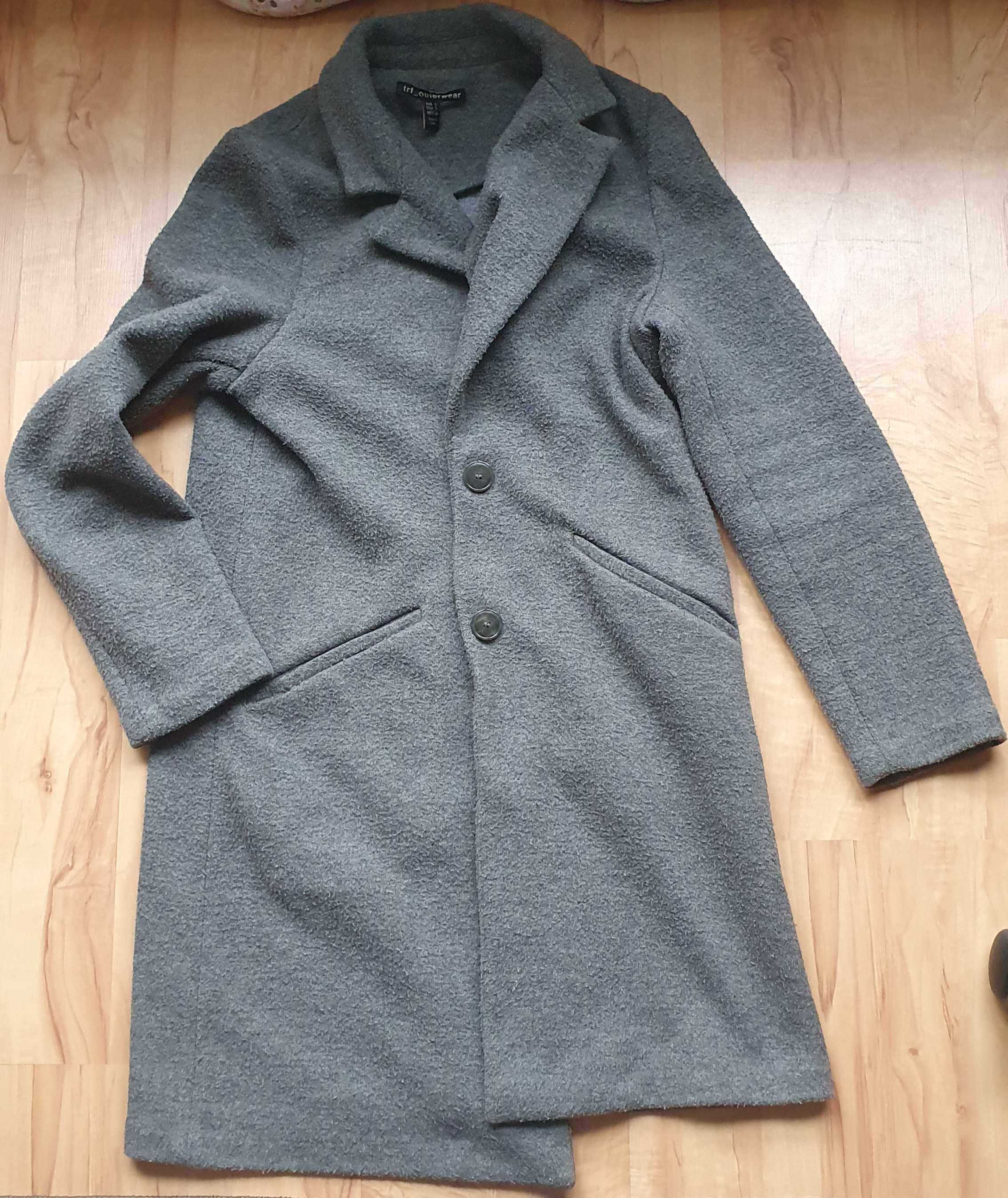 Szary płaszcz Zara