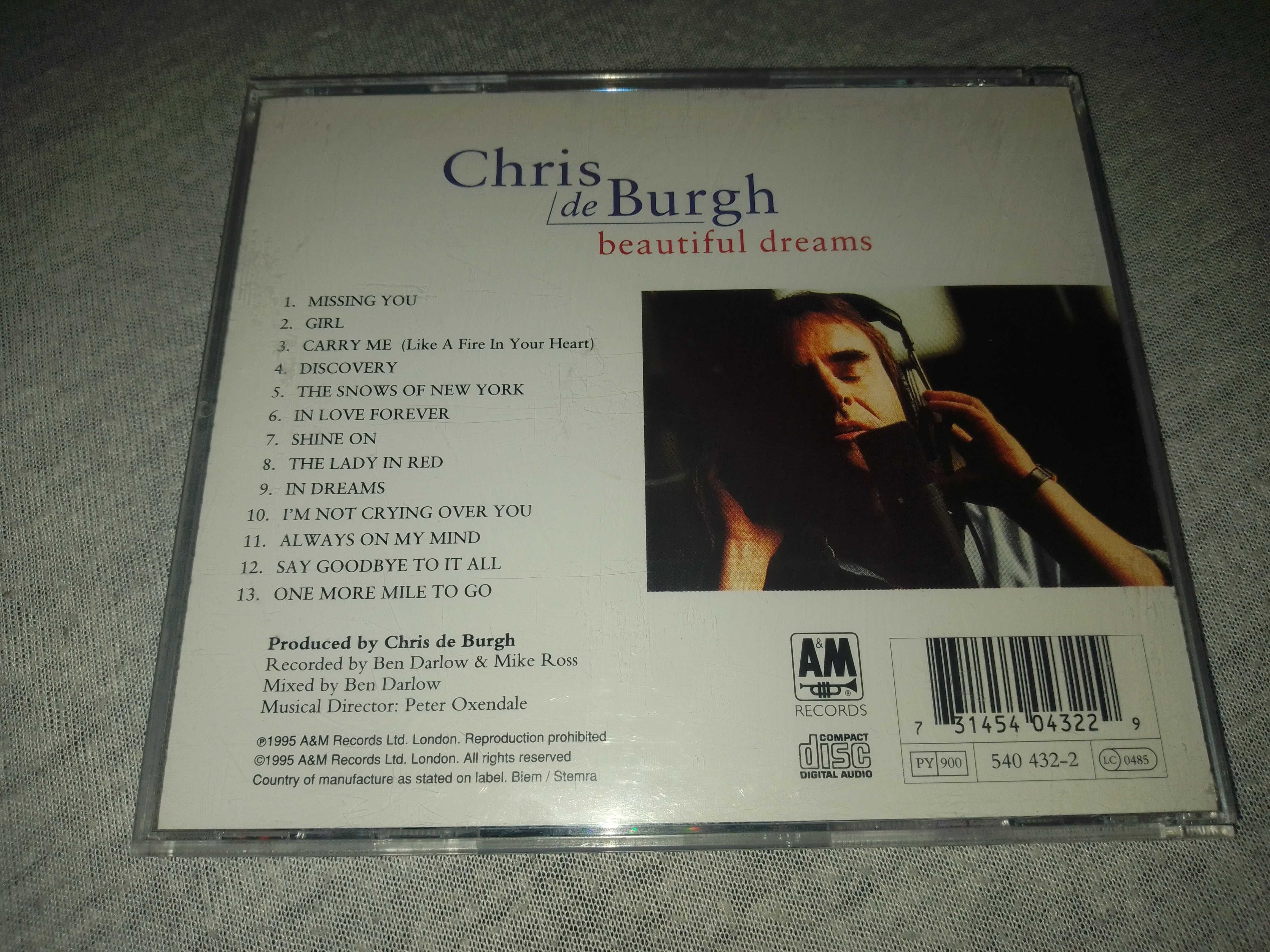 Chris de Burgh "Beautiful Dreams" фирменный CD Made In Germany.