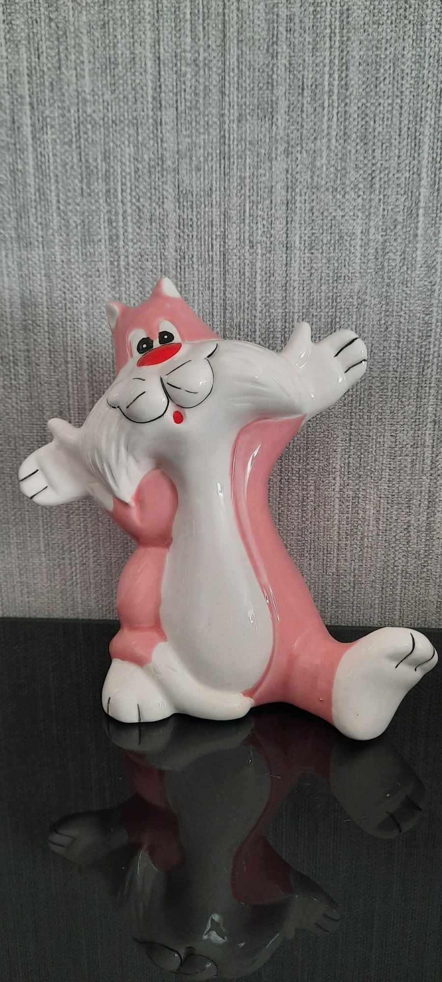 Ceramiczna figurka skarbonka Kot