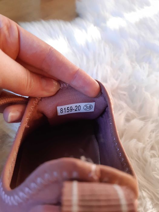 Różowe pastelowe buty sportowe adidasy rozmiar 38 Renee