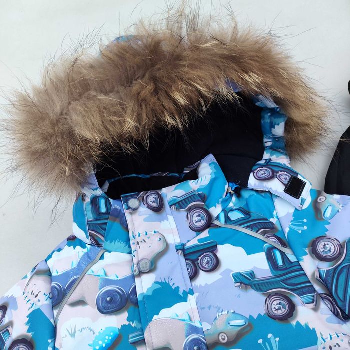 Зимовий роздільний дитячий термокомбінезон для хлопчика 2-5 років фліс