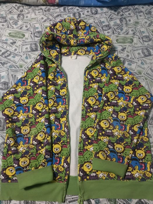 Bape baby milo kaws зелёная