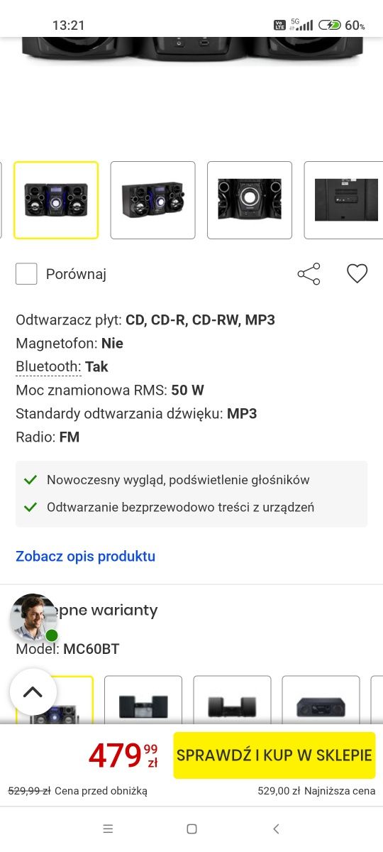 Wieża Blaupunkt MC60BT