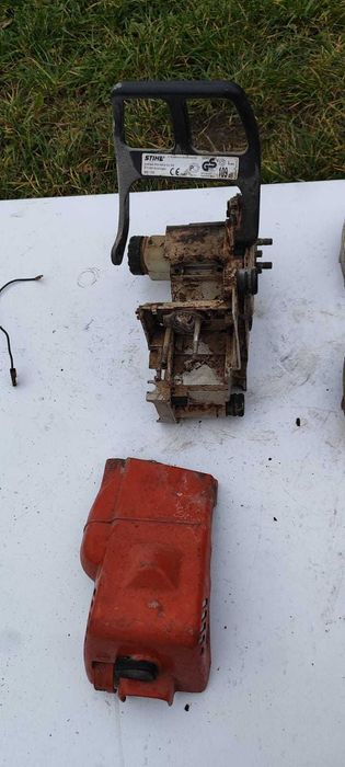 Rozrusznik Stihl MS 180 Manetka sprzęgła pokrywa cylindra