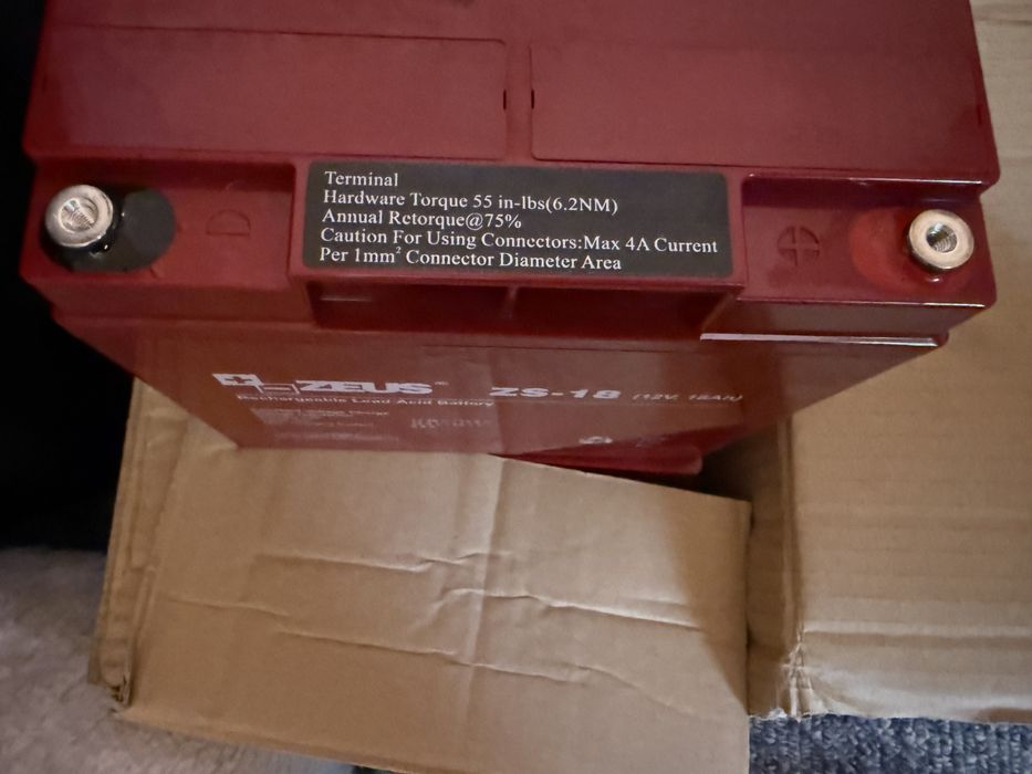 Sprzedam akumulator Zeus ZS-18 (12V / 18Ah, AGM)