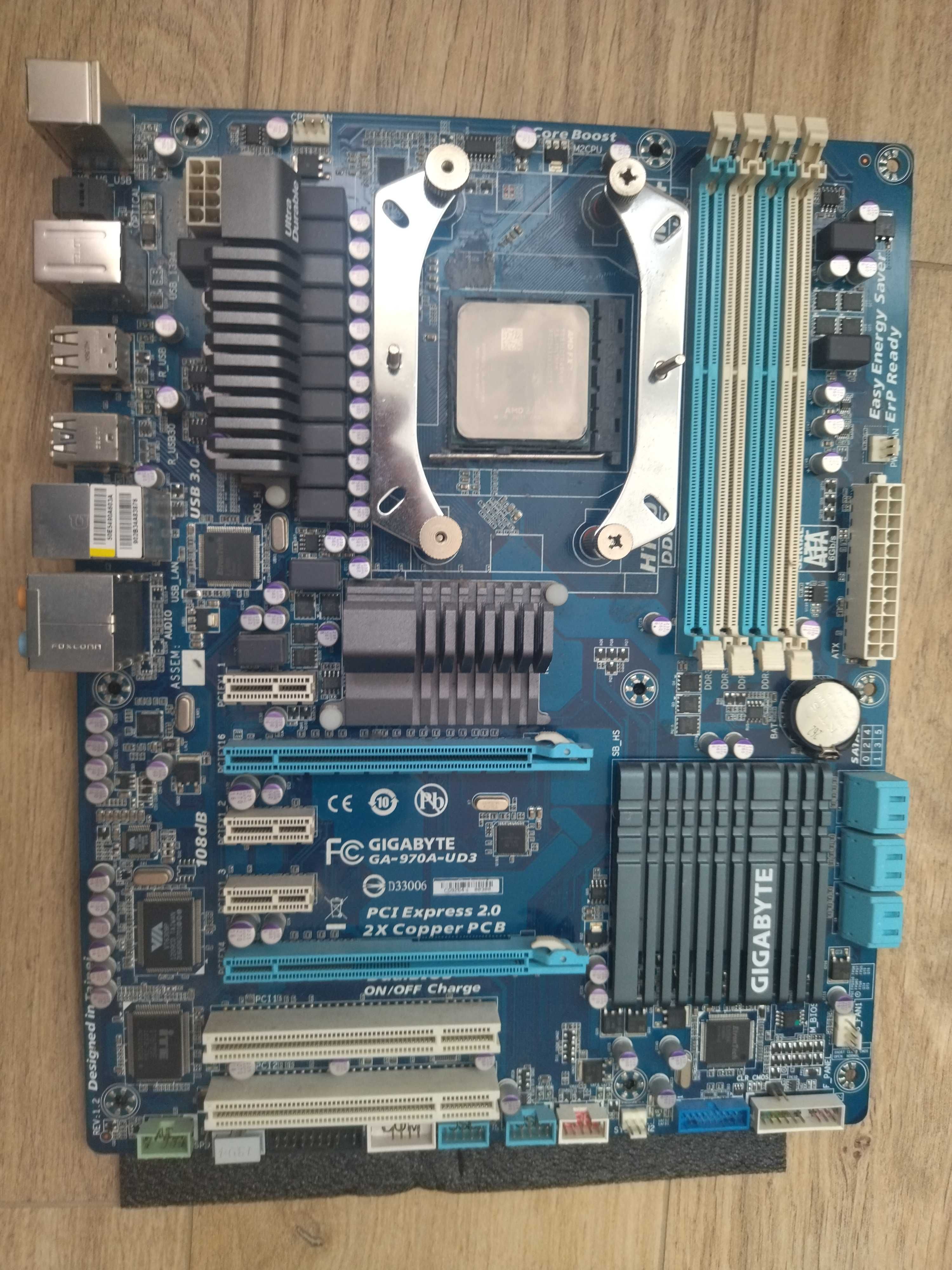Płyta główna Gigabyte GA-970A-DS3 + AMD FX-8150 + 24GB RAM DDR3