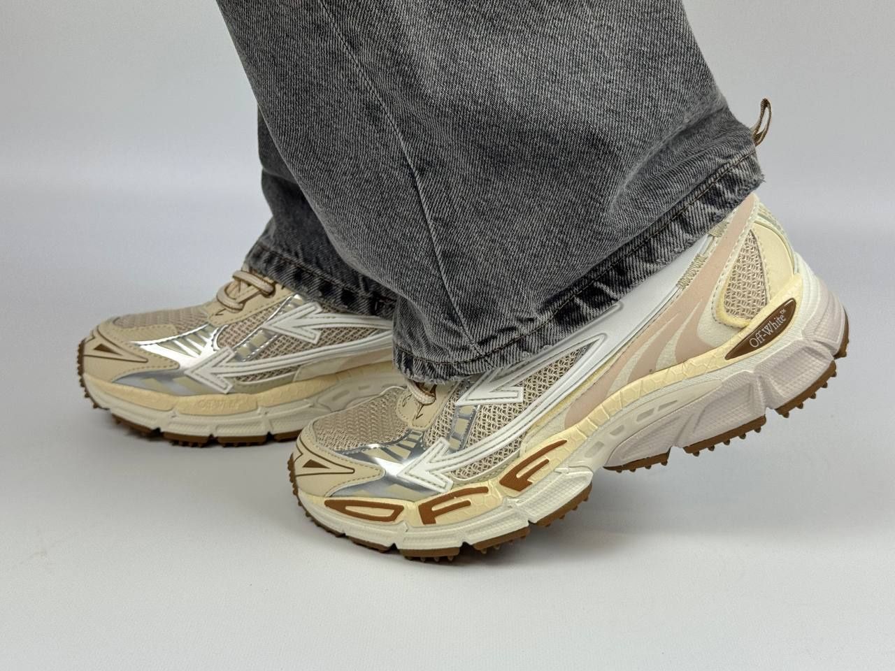 Кросівки Off White Be right Beige 40-45 люкс якість