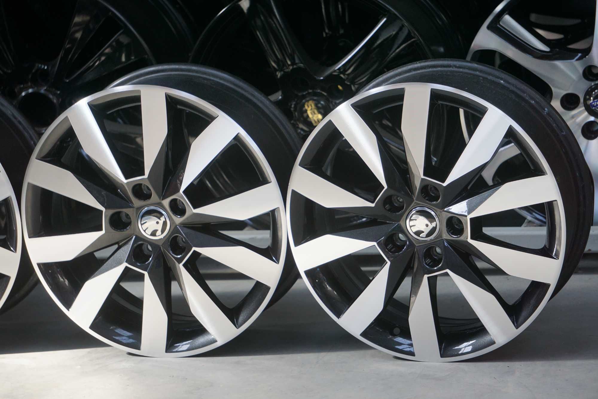 Alufelgi oryginał Skoda 5x112 6Jx17 et48 cb57,1mm grafitowe i cnc