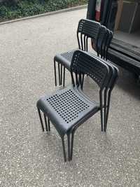 Krzesło krzesła ADDE IKEA białe i czarne