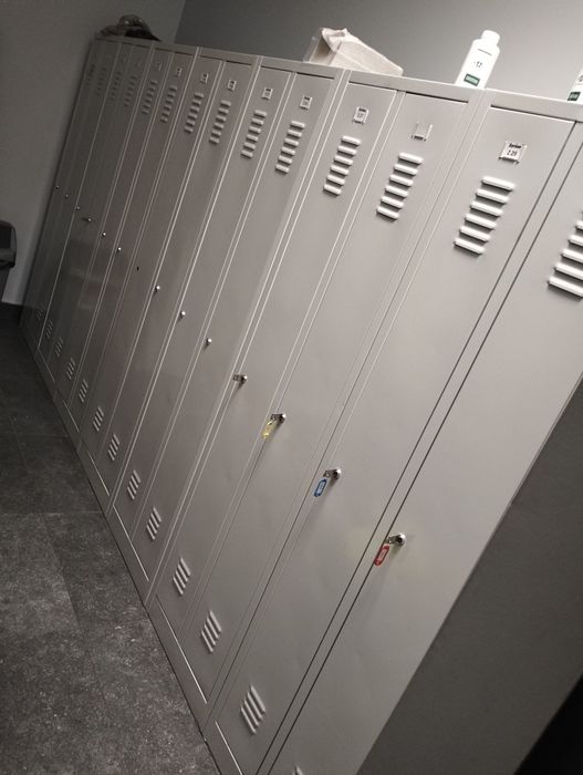 Szafka metalowa pracownicza bhp, podwójna