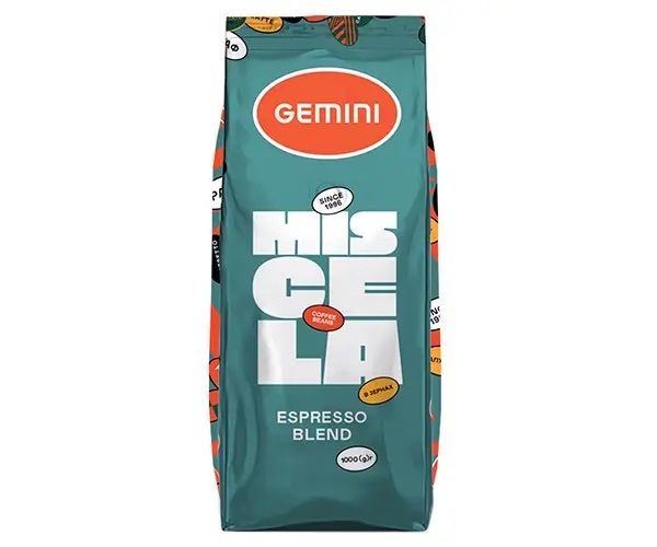 Кава в зернах Gemini Miscela Espresso 1 кг