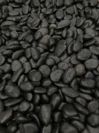 Otoczak CZARNY polerowany kamień do Ogrodu Akwarium Terrarium