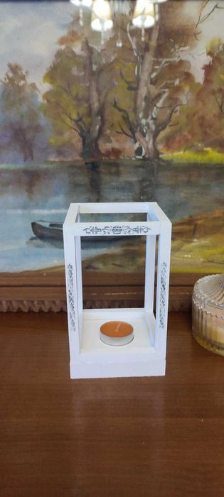 Лесной огонёк — деревянный декоративный фонарик