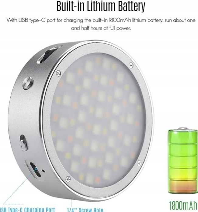 Światło lampa Godox R1 do nagrywania wideo streamingów RGB Mini LED