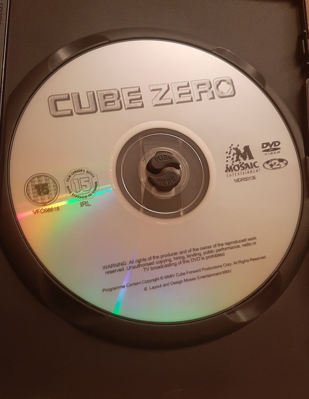 Cube zero film na DVD