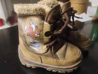 Sankro zimowe skórzane buty chłopięce rozm. 22 - stan bdb