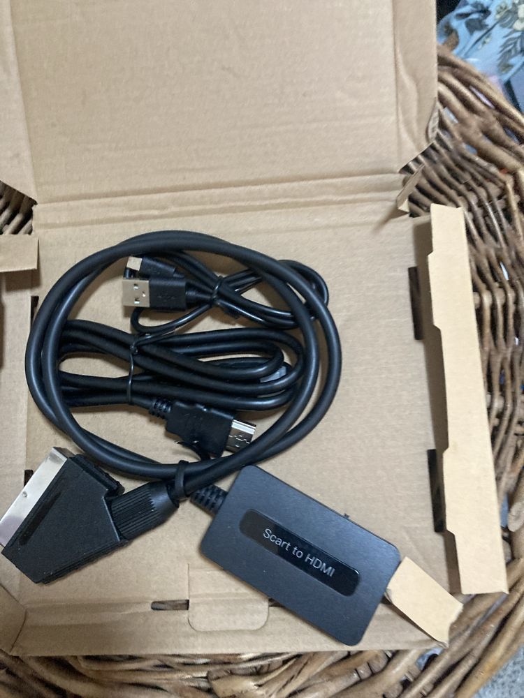 #Konwenter Scart to HDMI#Adapter TV#