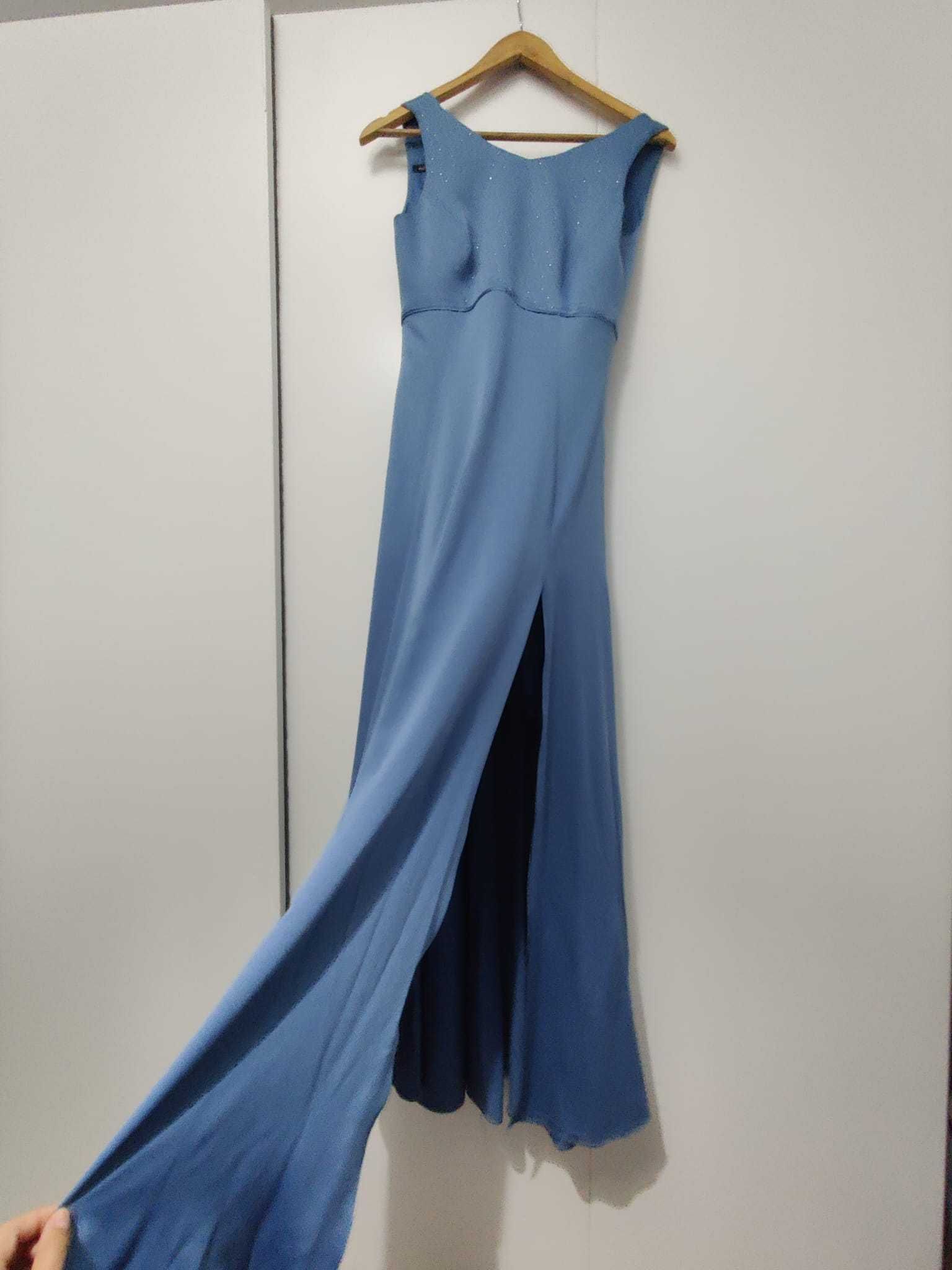 Vestido azul comprido Ana Sousa