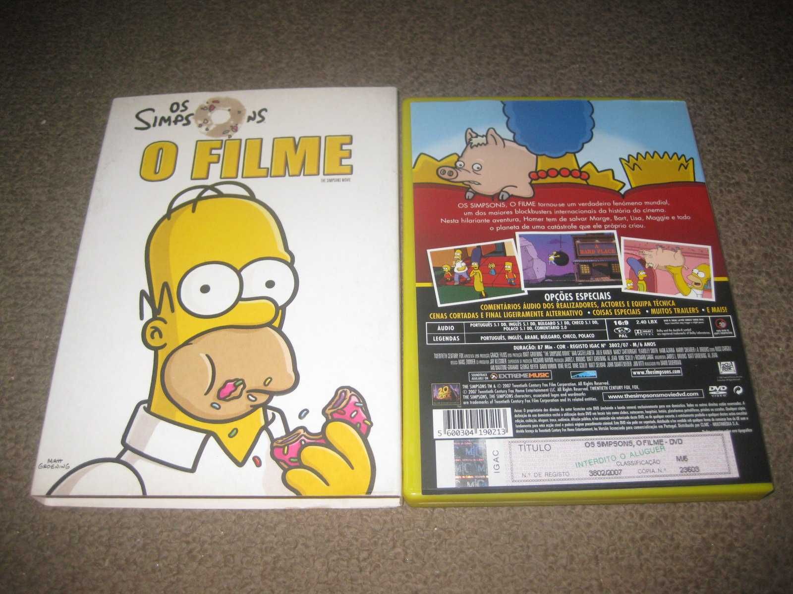 DVD "Os Simpsons: O Filme" numa Edição Especial Slidepack