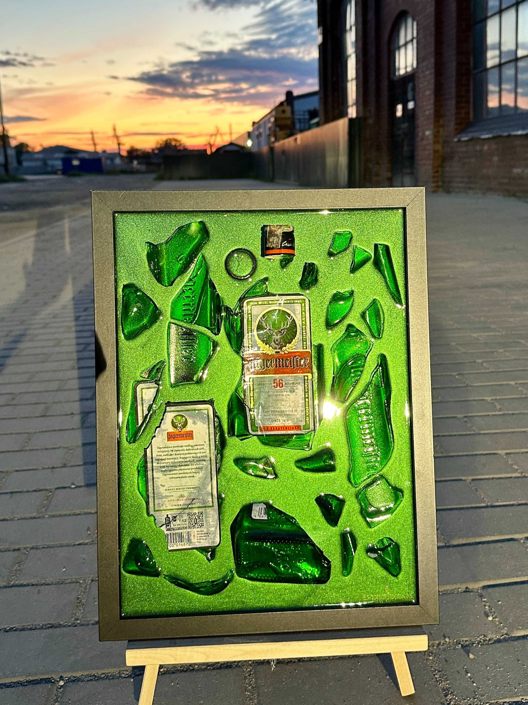 Obraz 3D JAGERMEISTER 18 bottle art prezent dekoracja