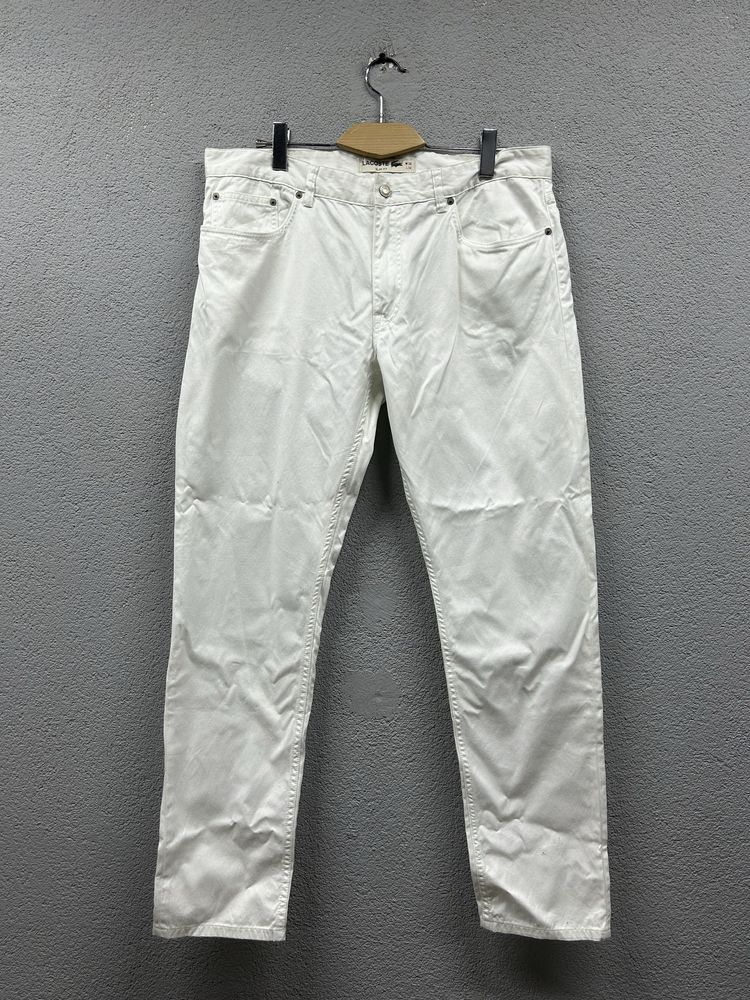 Штани джинси Lacoste W38 L34 оригінал чоловічі білі