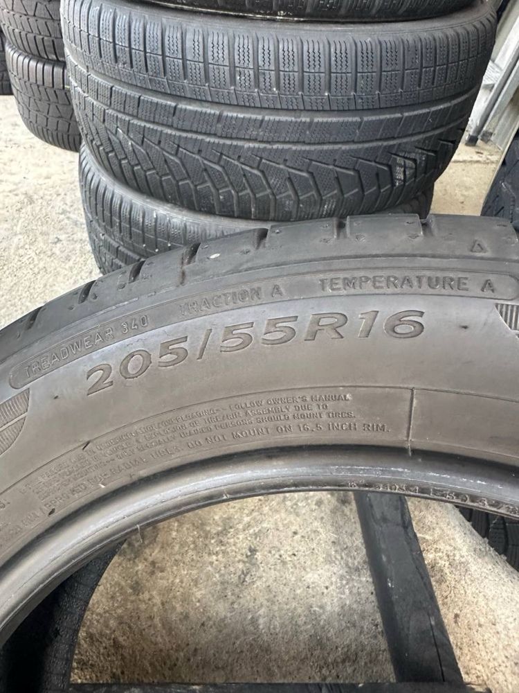 Шини 205/55 r16 Dunlop Літо 4шт 2018р (177)