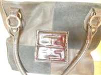 Стильна жіноча сумка із натуральної шкіри та замші