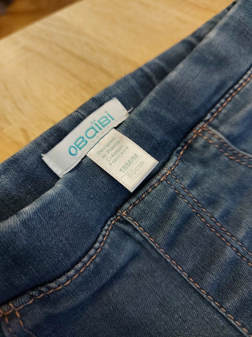 Spodnie jeansowe, Obaïbi, rozm. 80
