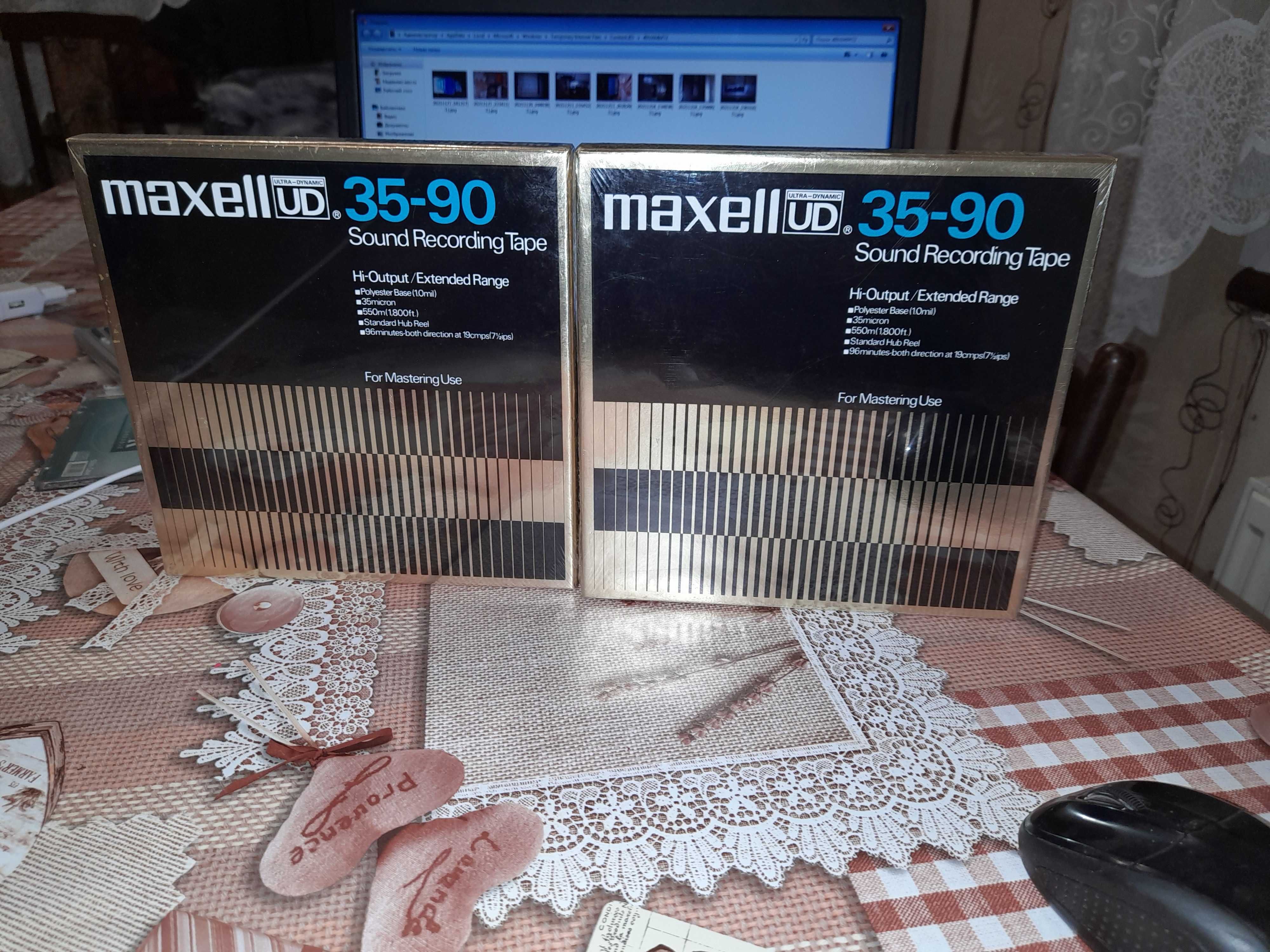 лента MAXELL UD 35-90 550m новая кассеты новые